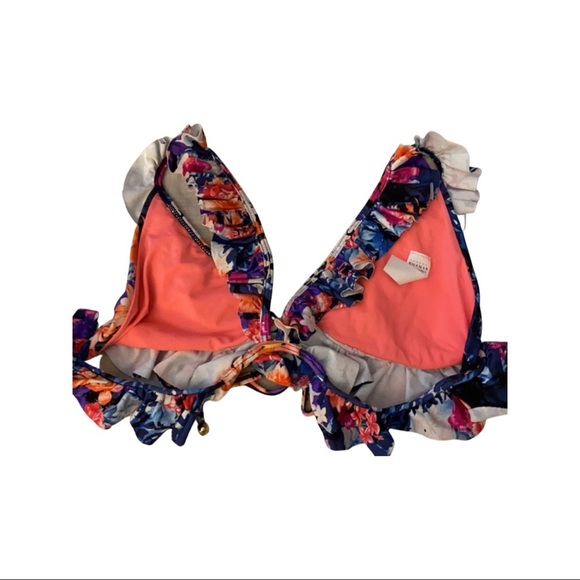 BOAMAR Floral Ruffle Bikini Top - Picture 2 of 5